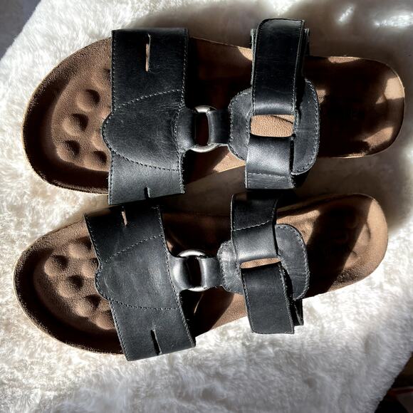 Walking Cradles sandal Size 6 Leather hook n loop Brazil shoe women - Picture 4 of 5